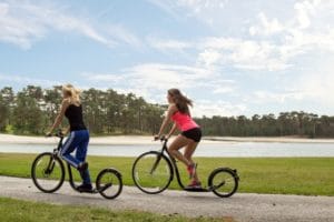 kickbike-en is fun op een step voor volwassenen